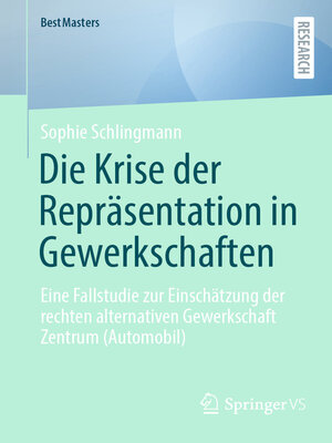 cover image of Die Krise der Repräsentation in Gewerkschaften